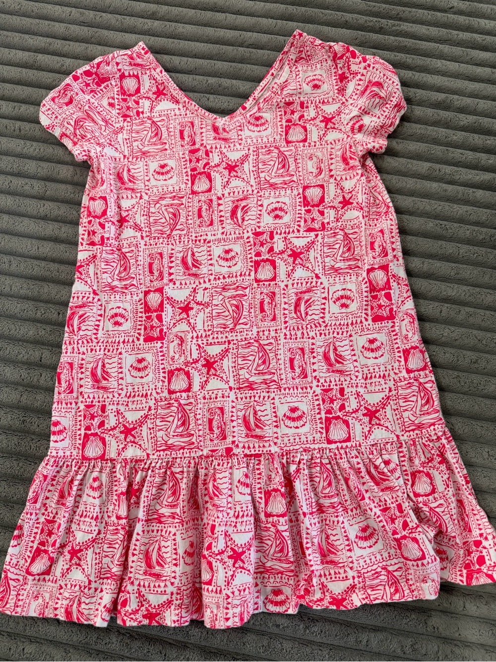 Lilly Pulitzer Pink and White Seashell Print Dress